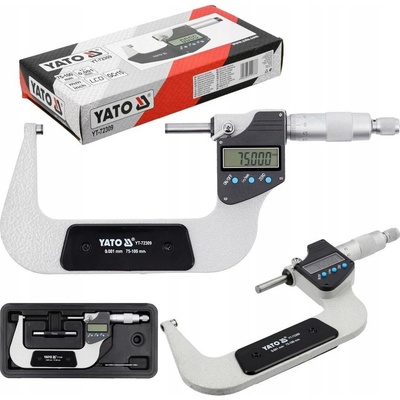 YATO YT-72309 ELEKTRONICKÝ VNĚJŠÍ MIKROMETR 75-100mm/0.001mm