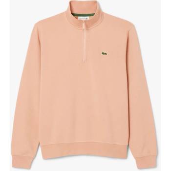 Lacoste Поларена блуза Lacoste High Neck Zipped Fleece Sweatshirt - Orange