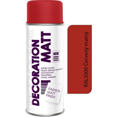 Deco Color Decoration RAL MATT 400 ml - 3000 červený ohnivý matný