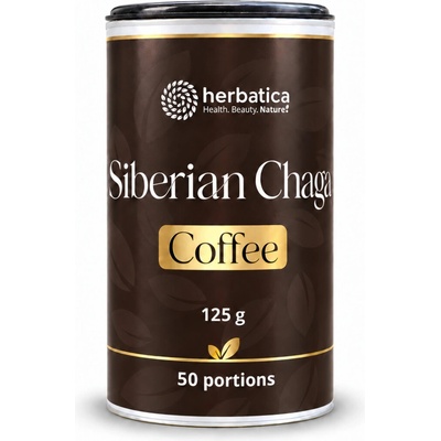 Herbatica Sibírska čaga s prémiovou instantnou kávou arabica 125 g