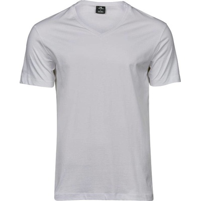 Tee Jays 8006 pánske tričko s výstrihom do V Fashion Sof Tee biele