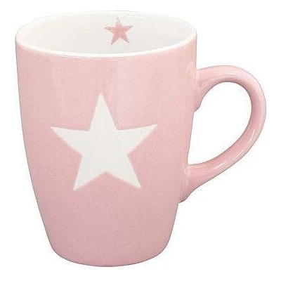 Krasilnikoff Porcelánový hrnek Pink stars 330 ml