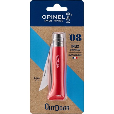 Opinel Inox Origins No.08 Blister red/red