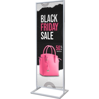 Jansen Display Plakátový stojan Decor s klaprámem 2 x A1