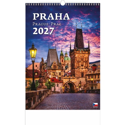 Nástěnný Praha/Prague/Prag 2027