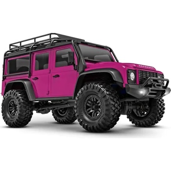 Traxxas Мини краулер лилав Traxxas TRX-4M 1/18 Scale and Trail Crawler Land Rover 4WD Electric Truck with TQ Pink TRX97054-1-PINK (TRX97054-1-PINK)