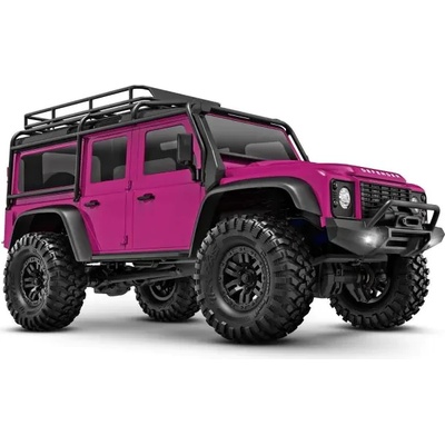 Traxxas Мини краулер лилав Traxxas TRX-4M 1/18 Scale and Trail Crawler Land Rover 4WD Electric Truck with TQ Pink TRX97054-1-PINK (TRX97054-1-PINK)