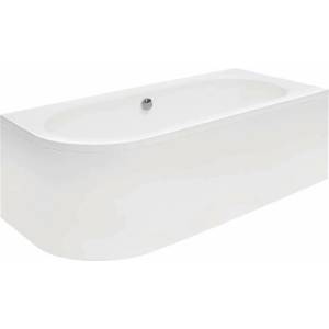 Besco Асиметрична вана Besco Avita 160x75 см, лъскаво бяла, с десен монтаж (#WAV-160-NP)