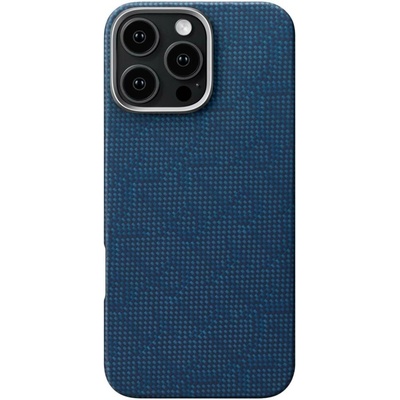 Pitaka Tactile Woven Case kryt iPhone 16 Pre Max PTK Dark Blue