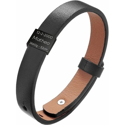 Šperky4U personalizovaný pánský kožený náramek OPA221
