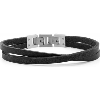 Lucleon náramek Black & Steel Roy Single Wrap MP_bracelet230