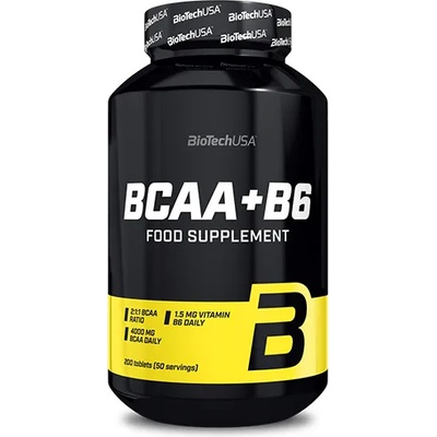 BioTechUSA Аминокиселина BIOTECH USA BCAA + B6, 200 Tabs