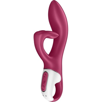 Satisfyer Embrace Me - акумулаторен вибратор с клиторен стимулатор (червен)
