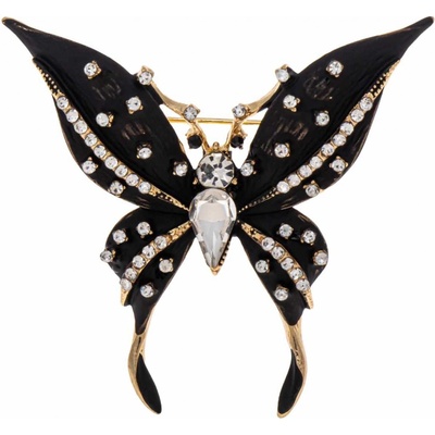 Biju Brož motýl černo zlatý 1778-1 9001778-1