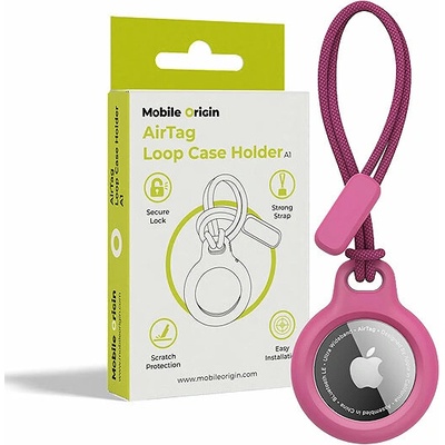 Mobile Origin Airtag Loop Case Holder A1 (MO-ALCH-PNK-A1) ružové