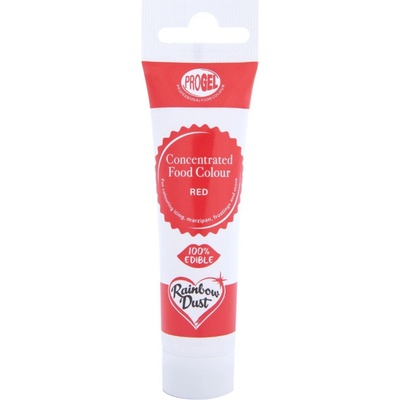 Rainbow Dust ProGel Koncentrovaná potravinárska farba Červená 25 g