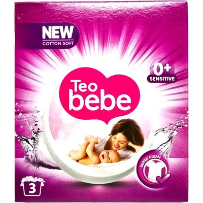 Teo bebe прах за бебешко пране, Лавандула, 225гр, 3 пранета
