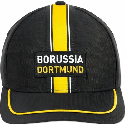 BORUSSIA DORTMUND Kšiltovka Borussia Dortmund, černá/žlutá, vyšívaná nášivka, přezka BVB