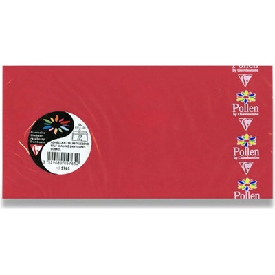 Obálka CF - DL koralová samolep. 120g. (20ks)