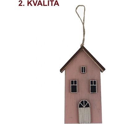 Dekorační domeček k zavěšení 2. jakost D5989/1B