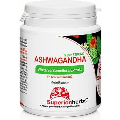 Superionherbs Ashwagandha Extrakt 90 kapsúl