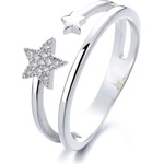 Silenti Jewelry Сребърен пръстен "Звезда" - 5 - 49мм (15.6мм диам. )