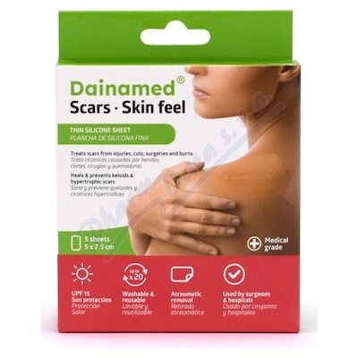 Dainamed Scars Skin feel nápl.na jizvy 5 x 7,5 cm 5 ks