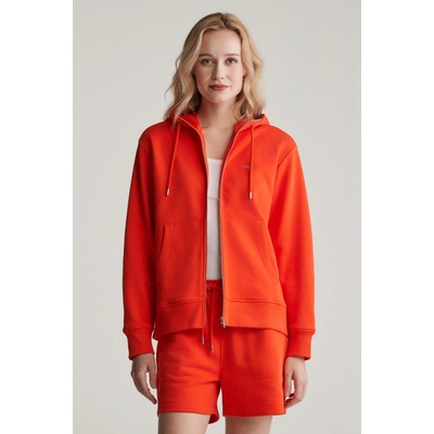 Gant Shield Hoodie Zip Hoodie Orange Red