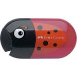 Faber-Castell Острилка и гума, с два отвора, с резервоар, faber-castell, модел божа кравичка 183526 (183526)