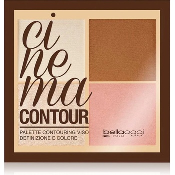 bellaoggi Cinema Contour палитра за контуриране и озаряване 12.5 гр