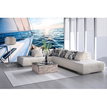 DIMEX ART s. r. o Самозалепваща се флизелинова фототапета плаване по залез слънце 375 x 250 см