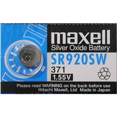 Maxell Батерия сребърна Maxell SR, SR920SW, 1.55V, 1 бр (MLBSSR920SW)