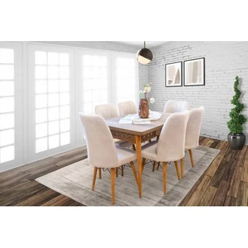 Мебелна фабрика НОВ ДОМ - гр. Ямбол Комплект маса + 4 стола Модел 8 (10135)