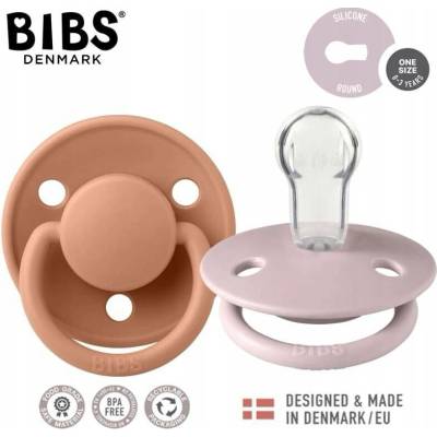 Bibs De Lux silikon 2ks Pink Plum/Peach
