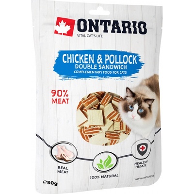 Ontario double sendvič kuracie a treska 50 g
