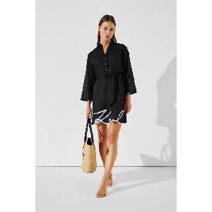 KARL LAGERFELD лятна рокля от памук (A2W46075) - answear - 209,25 лв