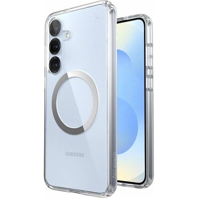 Speck Калъф за Samsung Galaxy S25+, поликарбонатов, Speck Presidio Perfect-Clear, антимикробно покритие, удароустойчив, MagSafe, прозрачен (150885-3199)
