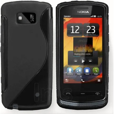 Nokia Силиконов Калъф за Nokia 700 Черен + Протектор