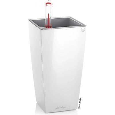 Lechuza Samozavlažovací květináč MINI CUBI bílá lesklá, 9,5 x 9,5 x 18,5 cm – Hledejceny.cz
