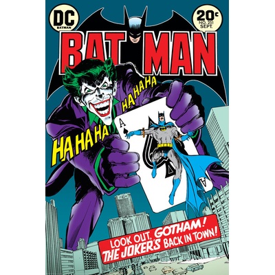 Plagát, Obraz - Batman - Joker back in the Town, 61 × 91.5 cm