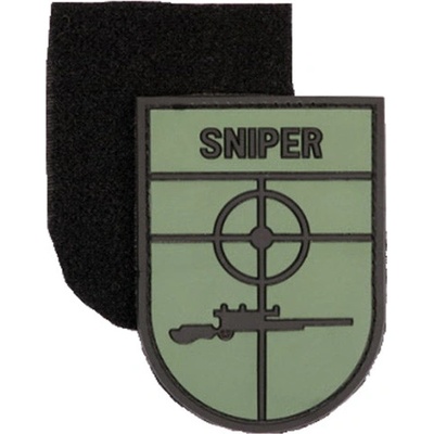 Nášivka SNIPER plast ZELENÁ