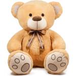 Amek Toys Плюшено мече с двойна панделка 2 цвята 40 см - igrachko