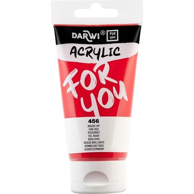 Darwi Dfy АКРИЛНА боя Fire Red 75 ml 1 бр (DF5150075456C)