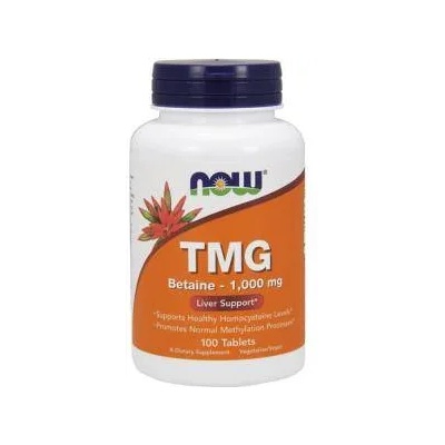 NOW Триметилглицин 1000 мг. - tmg - 100 таблетки - now foods, nf0494