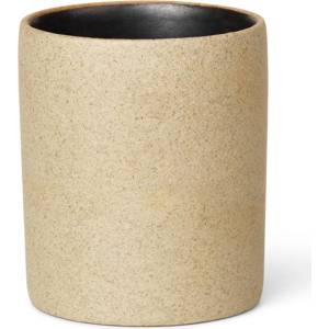 ferm LIVING Чаша за четка за зъби BON 6, 5 см, пясък, порцелан, твърд LIVING (FERM110226101)