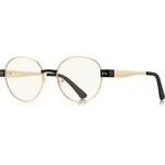 Techsuit Очила за компютър Techsuit Anti-Blue Light Glasses Reflex PC (3175) - дамски, кръгли - Златист / Черен (KF2364818)