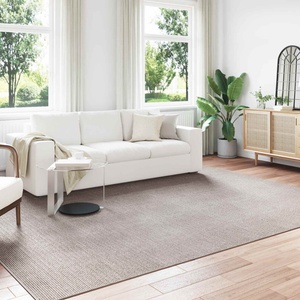vidaXL Килим за вътрешно помещение LUGO Крем и Тауpe 240 x 340 cm (42022706)