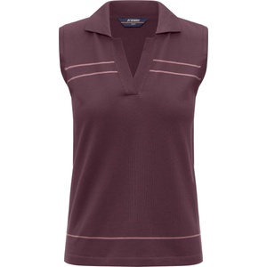 K-Way Дамска поло тениска K-Way Women's Jaligne Stripes Polo shirt - Violet Burnished / Violet - размер XL (916-6717-0215)