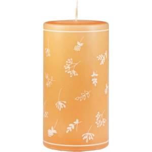 Unipar Жълта свещ , време на горене 87 h Fleur - Unipar (Fleur Yellow Pillar 80x150)