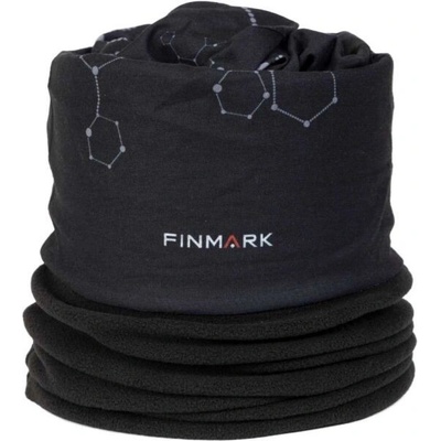 Finmark FSW-203 multifunkční šátek s fleecem černá